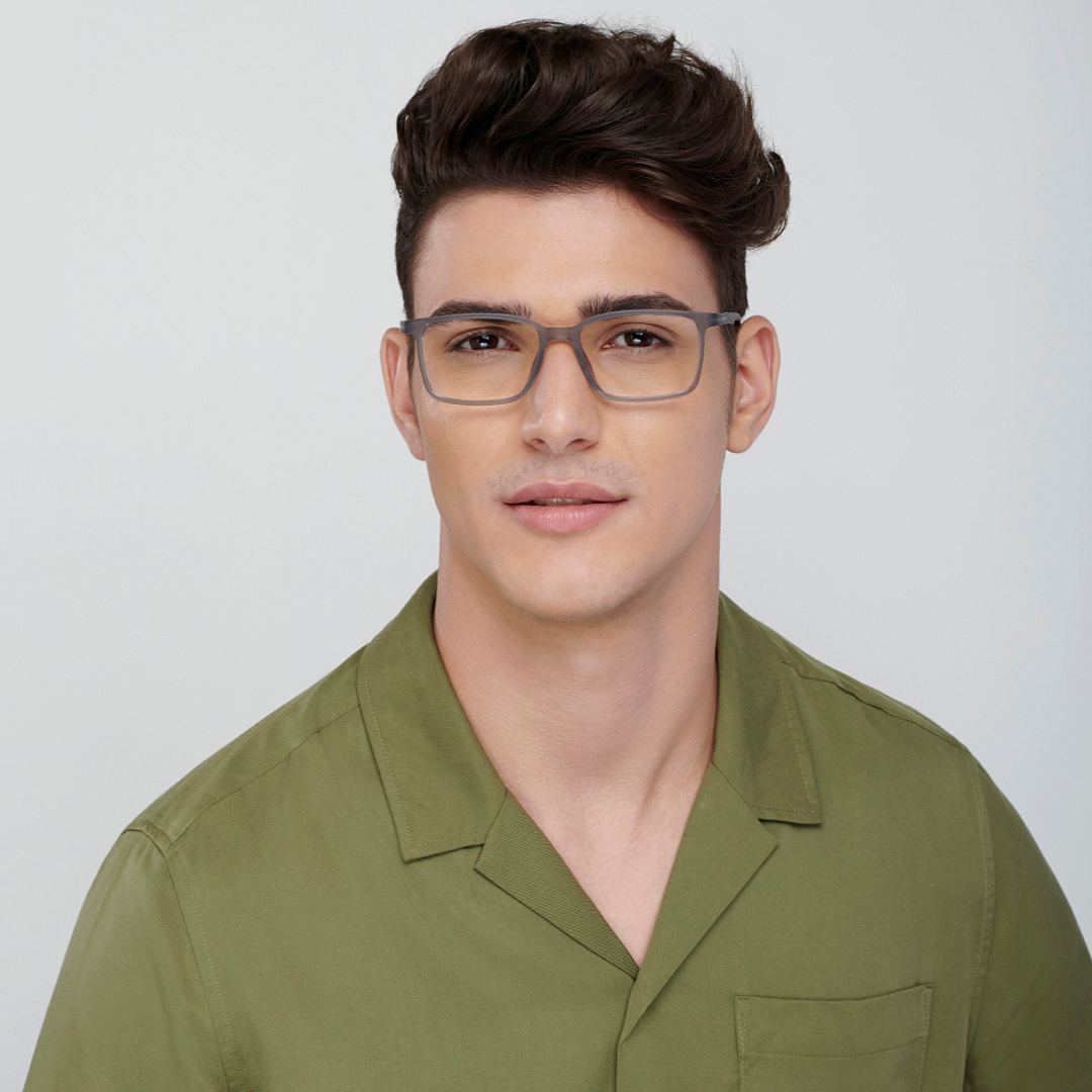 Vincent Chase Online Gray Transparent Full Rim Rectangle right side