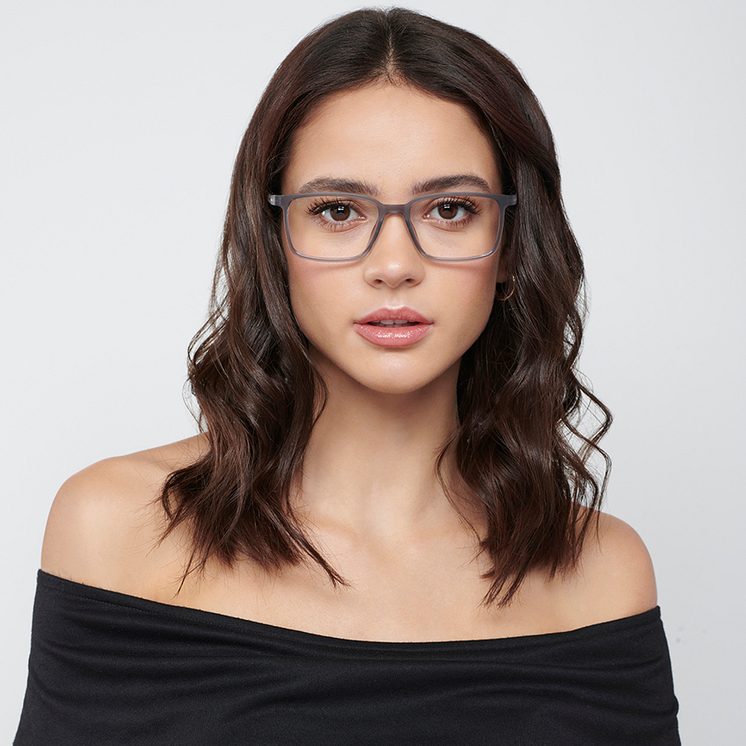 Vincent Chase Online Gray Transparent Full Rim Rectangle right side