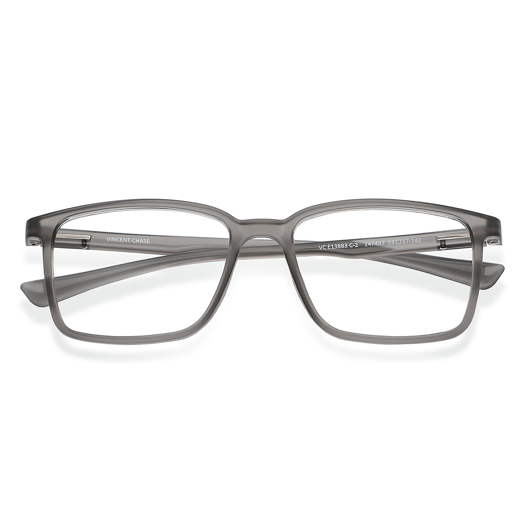 Vincent Chase Online Gray Transparent Full Rim Rectangle left side