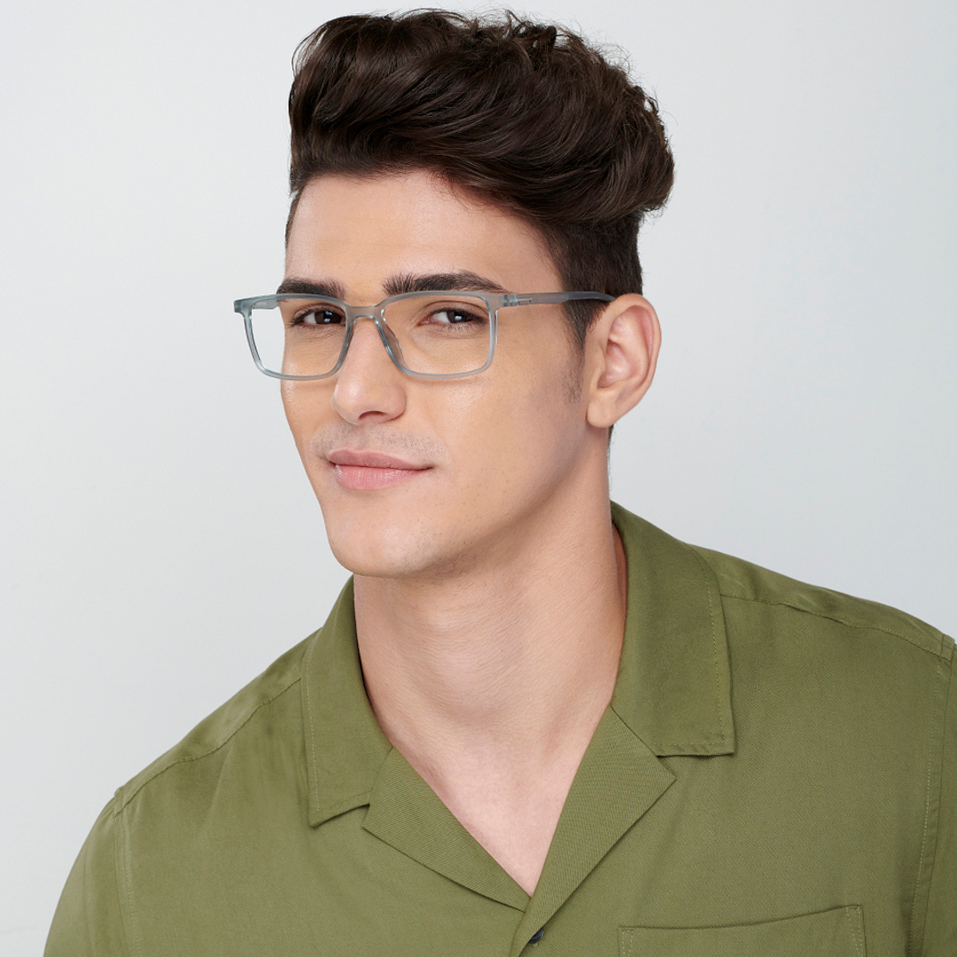 Vincent Chase Online Gray Transparent Full Rim Rectangle right side
