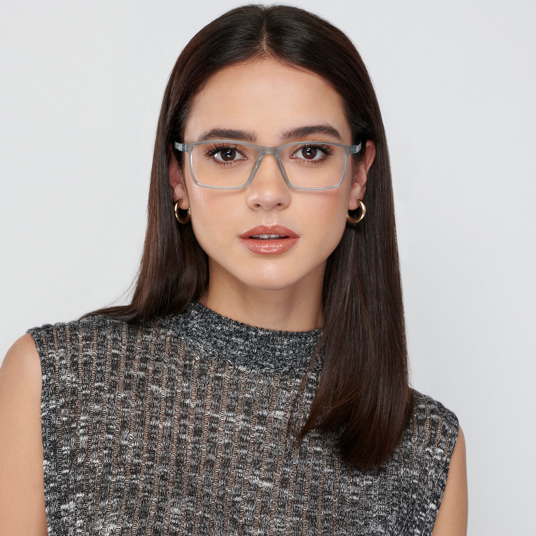 Vincent Chase Online Blue Transparent Full Rim Rectangle left side
