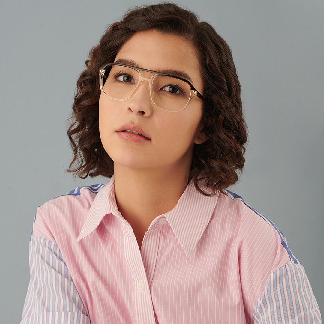 Vincent Chase Online Brown Transparent Full Rim Square right side