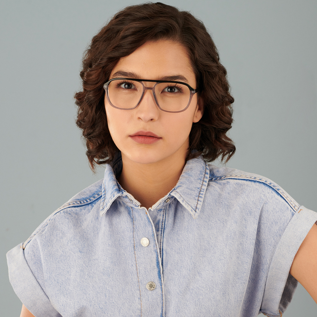 Vincent Chase Screen Glasses Black Full Rim Square right side
