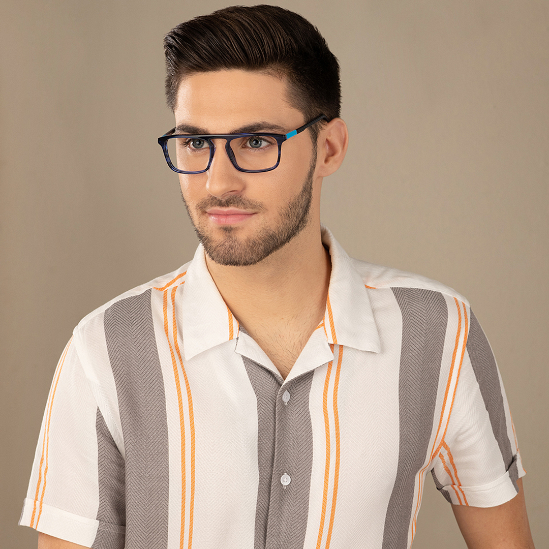 Vincent Chase Online Sky Blue Full Rim Rectangle right side