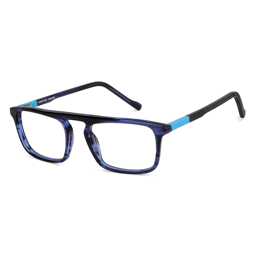 Vincent Chase Online Sky Blue Full Rim Rectangle right side