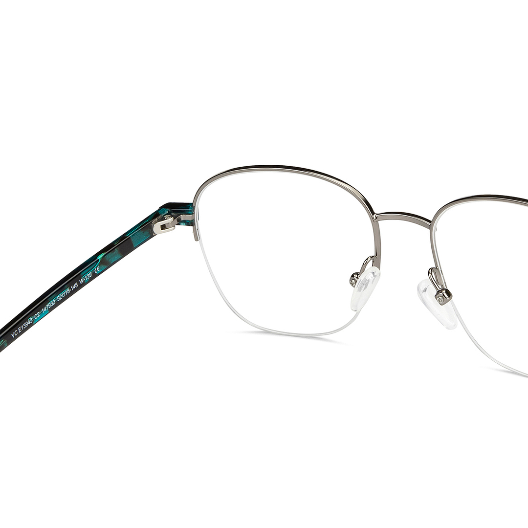 Vincent Chase Online Silver Half Rim Round right side