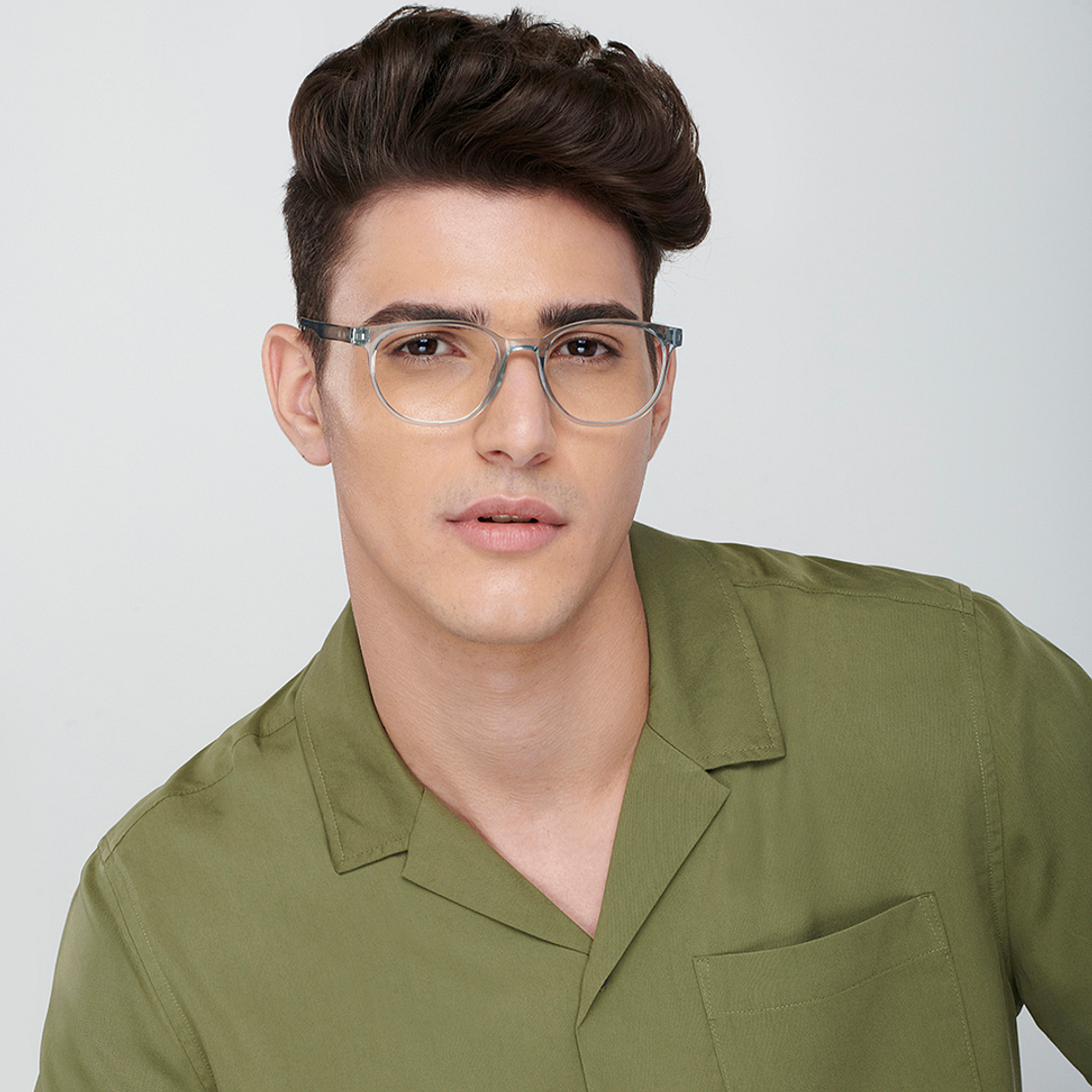 Vincent Chase Online Crystal Transparent Full Rim Round left side