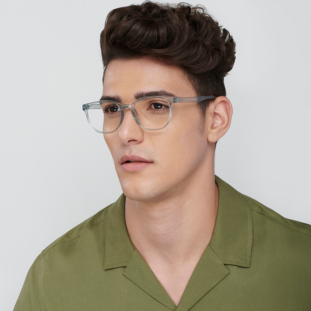 Vincent Chase Online Crystal Transparent Full Rim Round right side