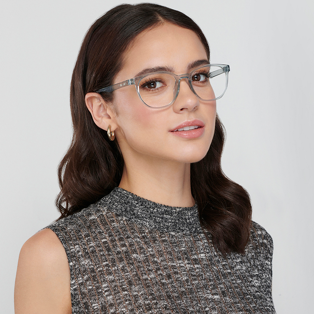 Vincent Chase Online Crystal Transparent Full Rim Round right side