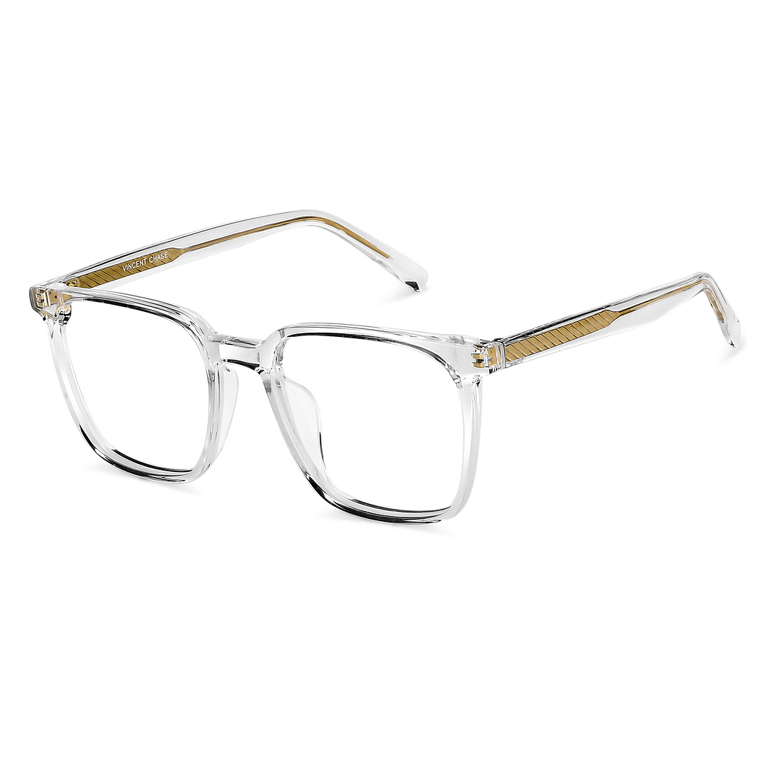 Vincent Chase Online Crystal Transparent Full Rim Square right side