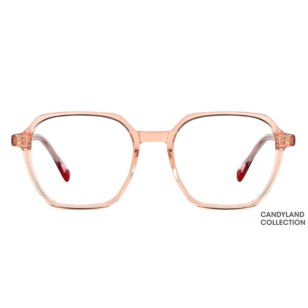 Vincent Chase Online Pink Transparent Full Rim Geometric left side