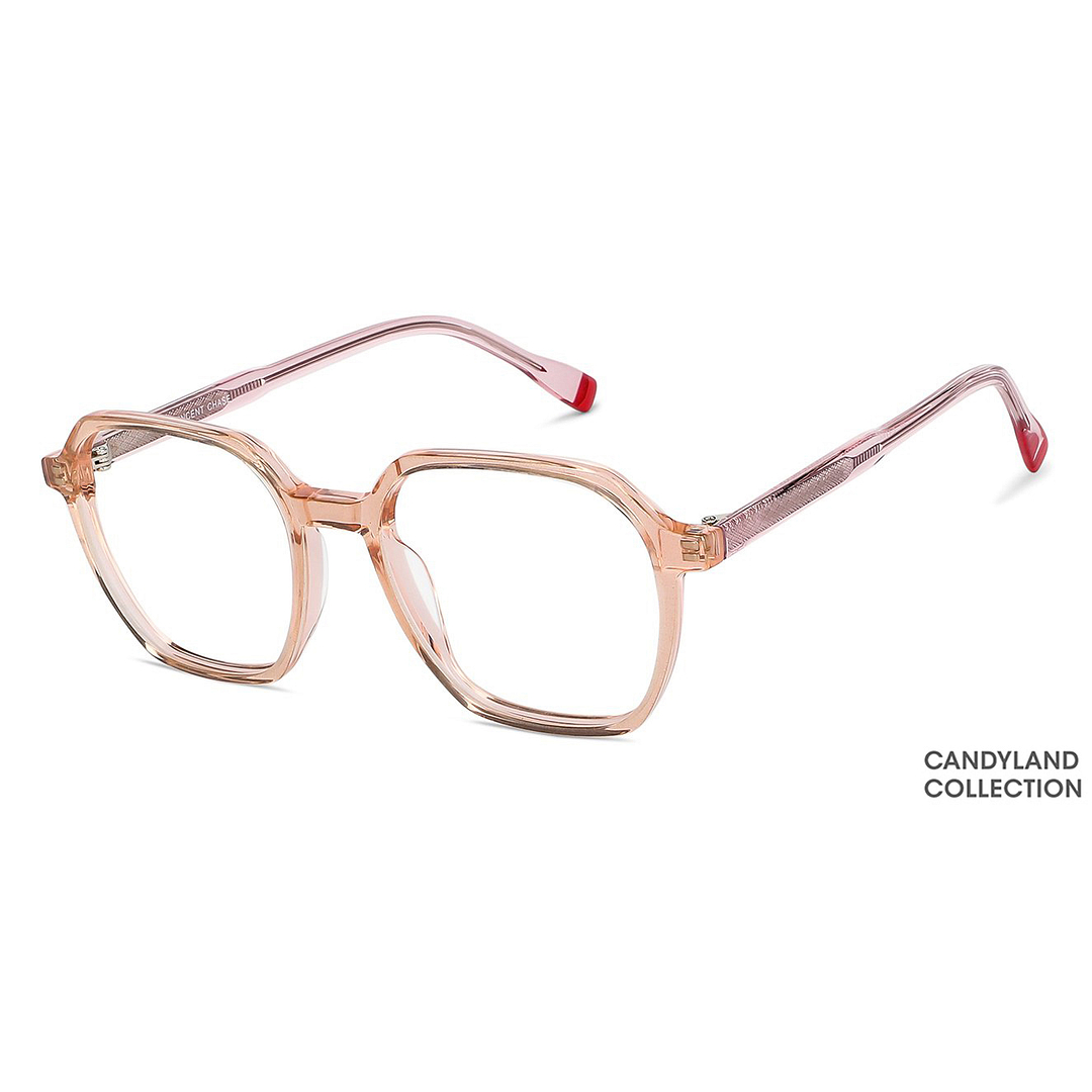 Vincent Chase Online Pink Transparent Full Rim Geometric right side