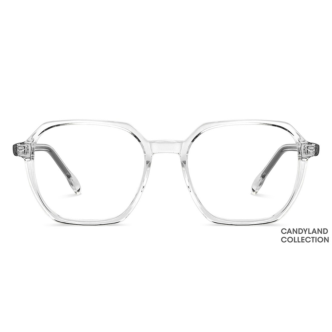 Vincent Chase Online Crystal Transparent Full Rim Geometric left side