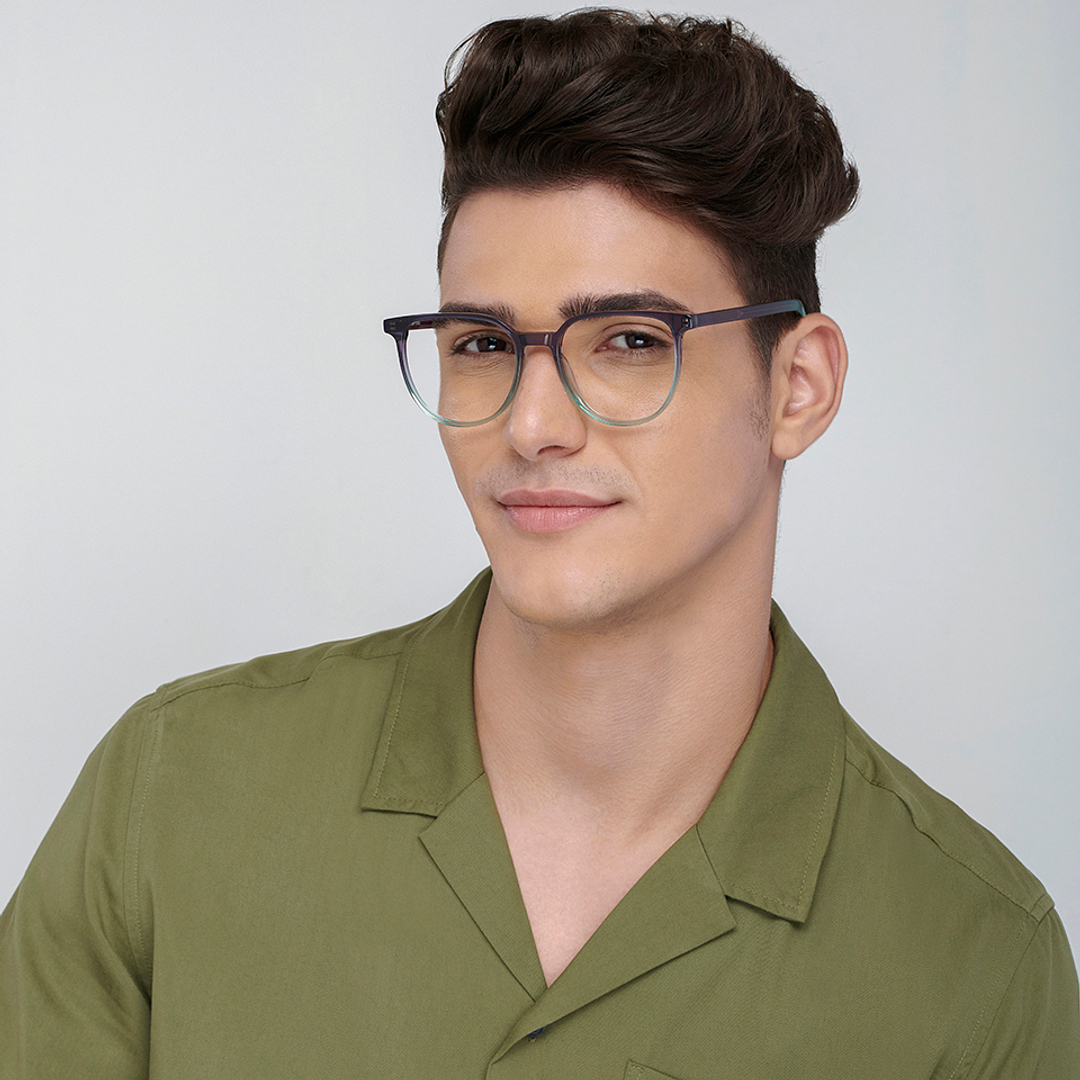 Vincent Chase Online Sky Blue Full Rim Round left side