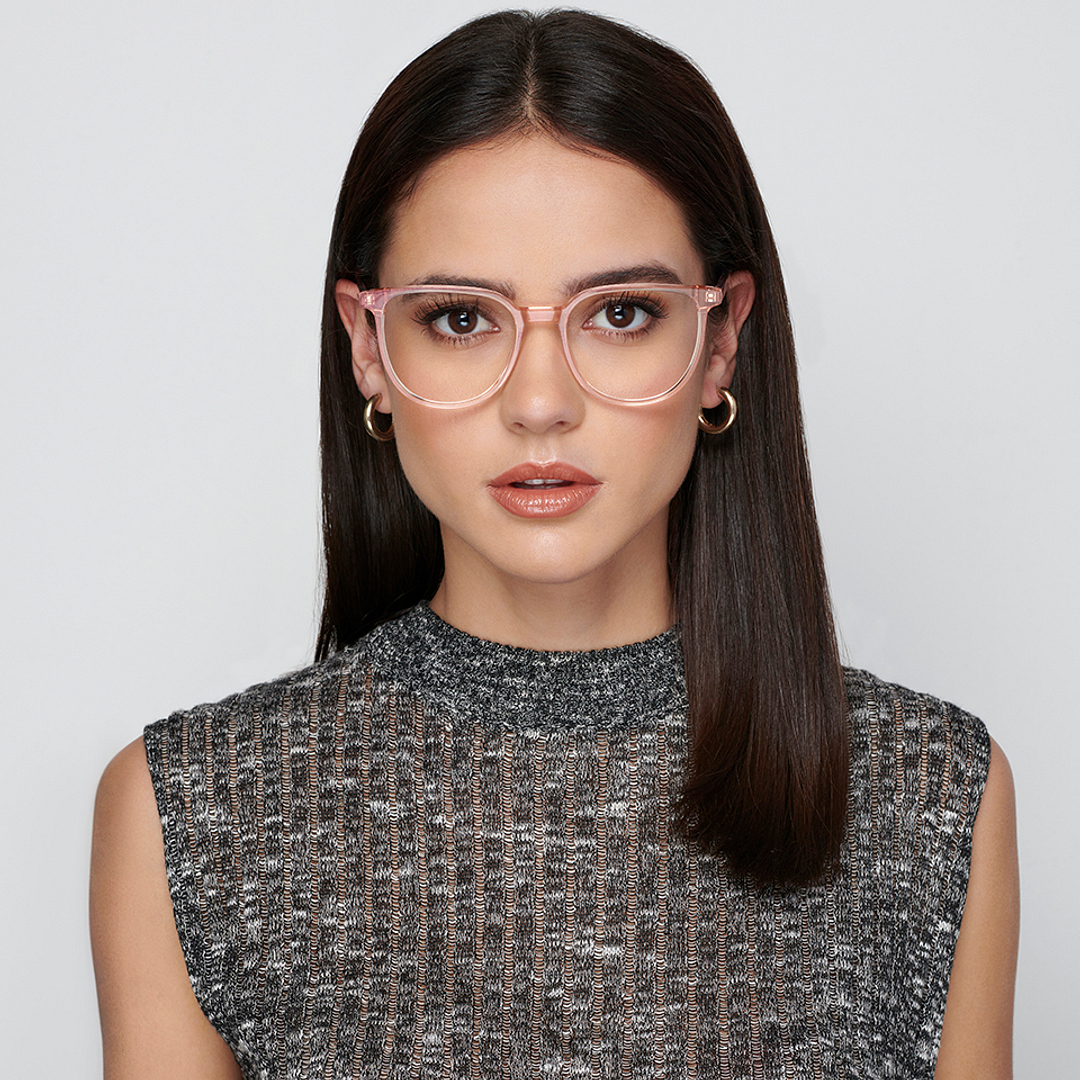 Vincent Chase Online Pink Transparent Full Rim Round left side