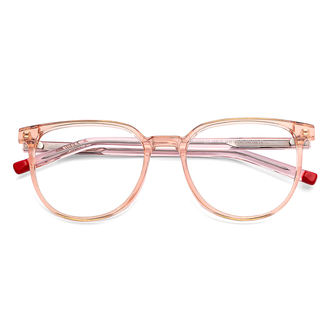 Vincent Chase Online Pink Transparent Full Rim Round left side