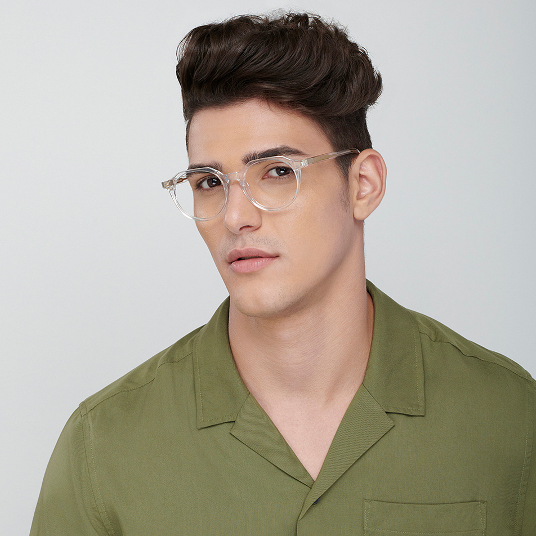 Vincent Chase Online Crystal Transparent Full Rim Geometric right side