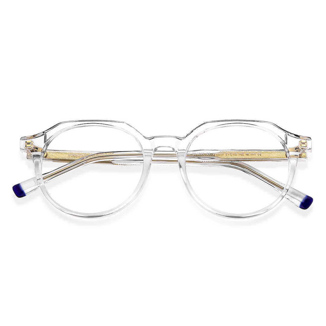 Vincent Chase Online Crystal Transparent Full Rim Geometric left side