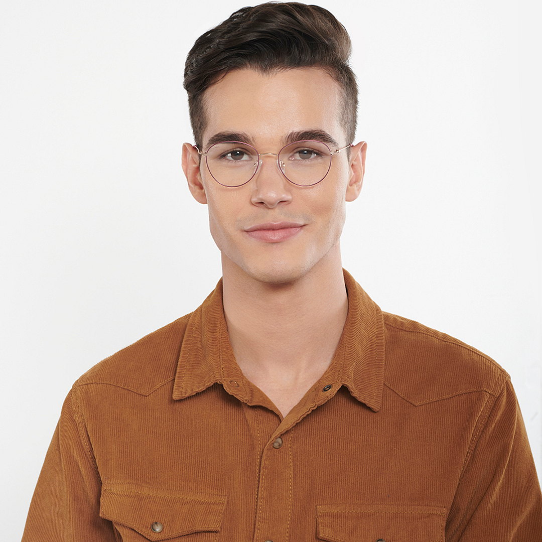 Vincent Chase Gold Full Rim Round right side