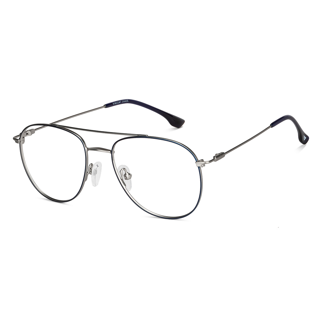 Vincent Chase Online Silver Full Rim Aviator right side
