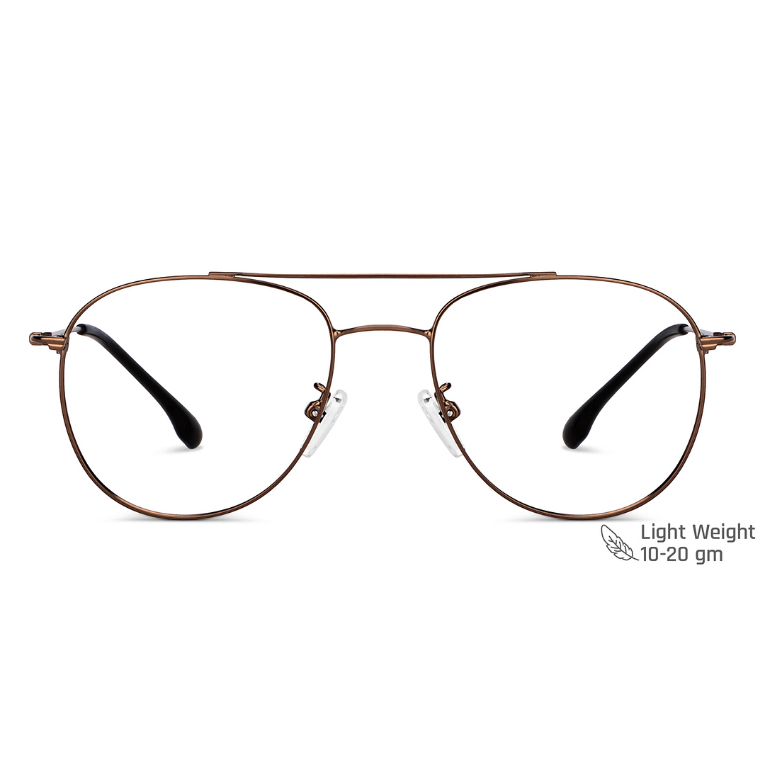 Vincent Chase Online Dark Brown Full Rim Aviator right side