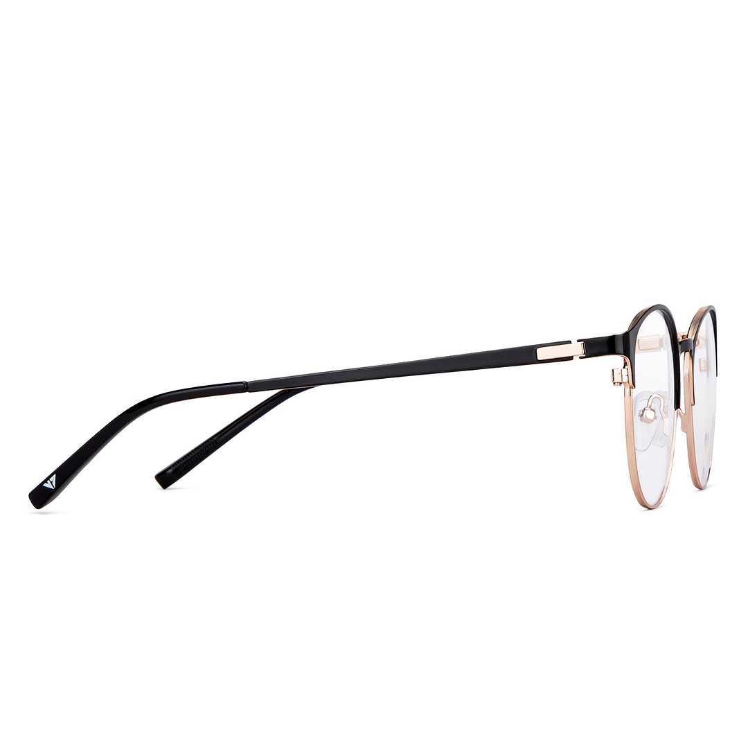 Vincent Chase Black Full Rim Round left side