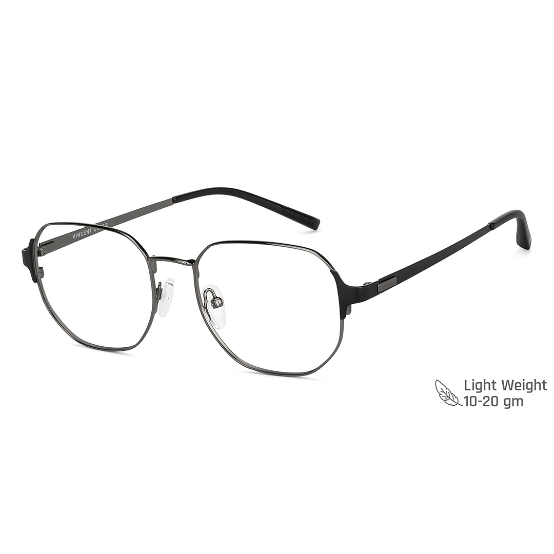 Vincent Chase Online Mid Gunmetal Full Rim Geometric right side