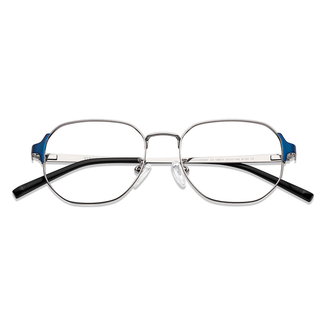 Vincent Chase Online Sky Blue Full Rim Geometric left side