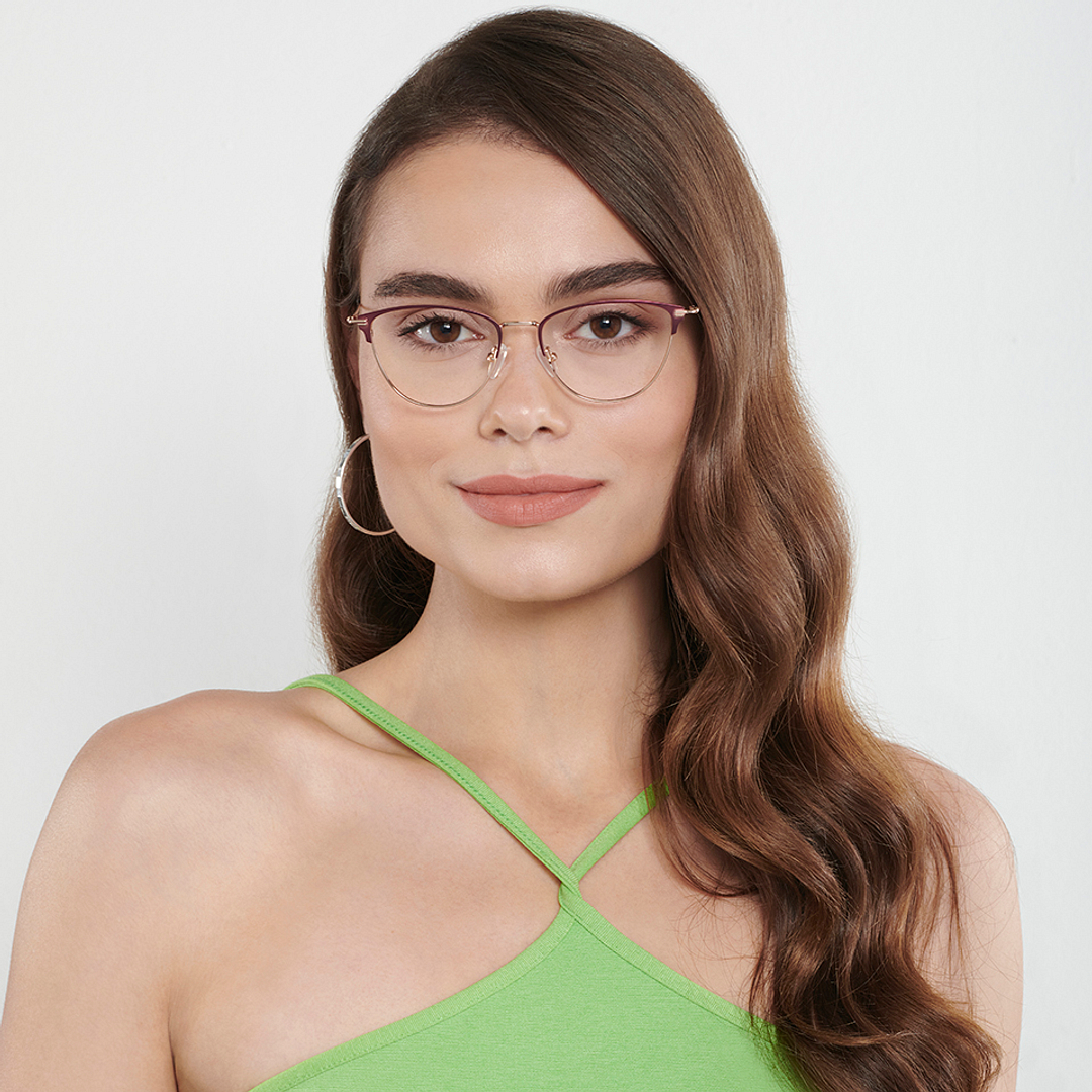 Vincent Chase Red Full Rim Cat Eye right side