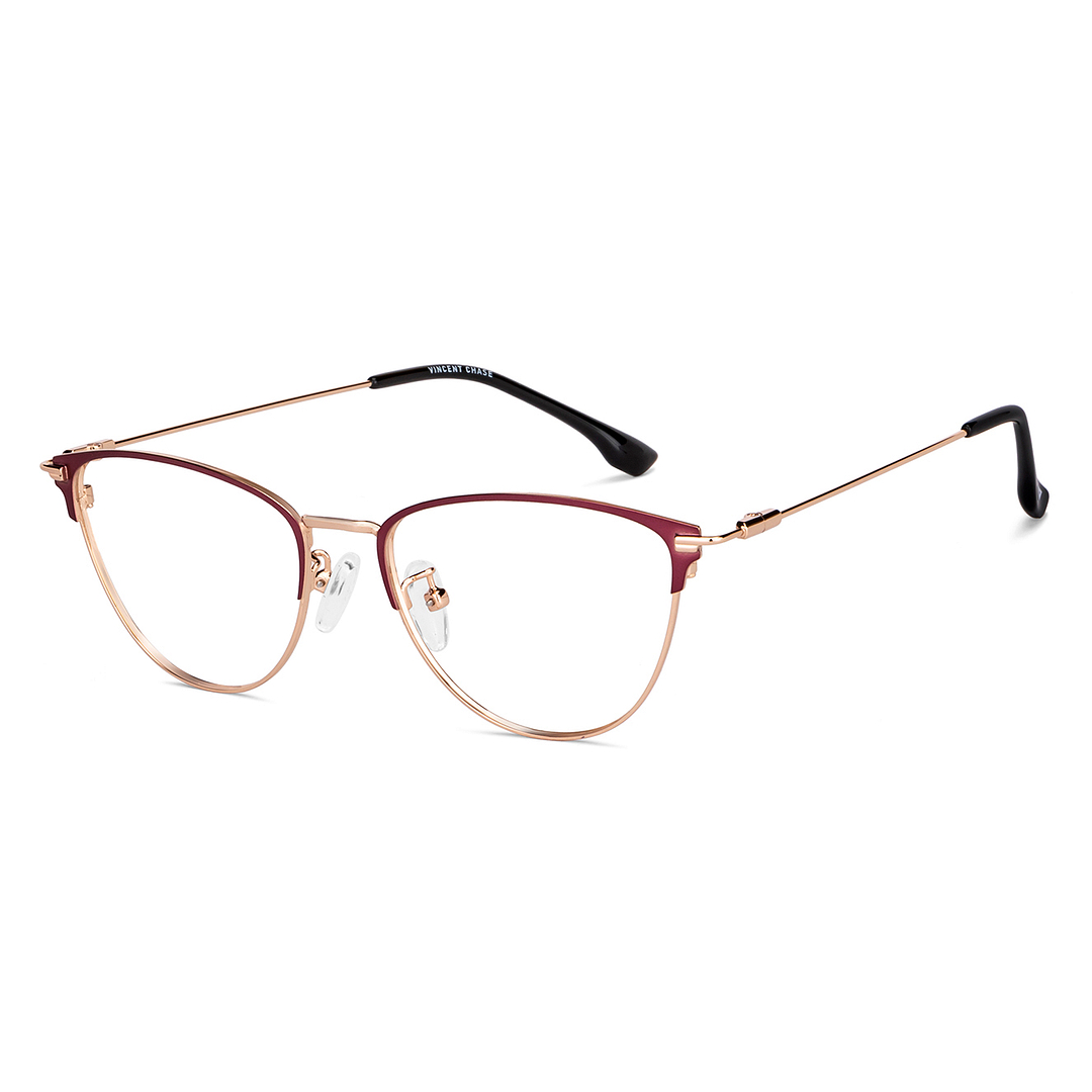 Vincent Chase Red Full Rim Cat Eye right side