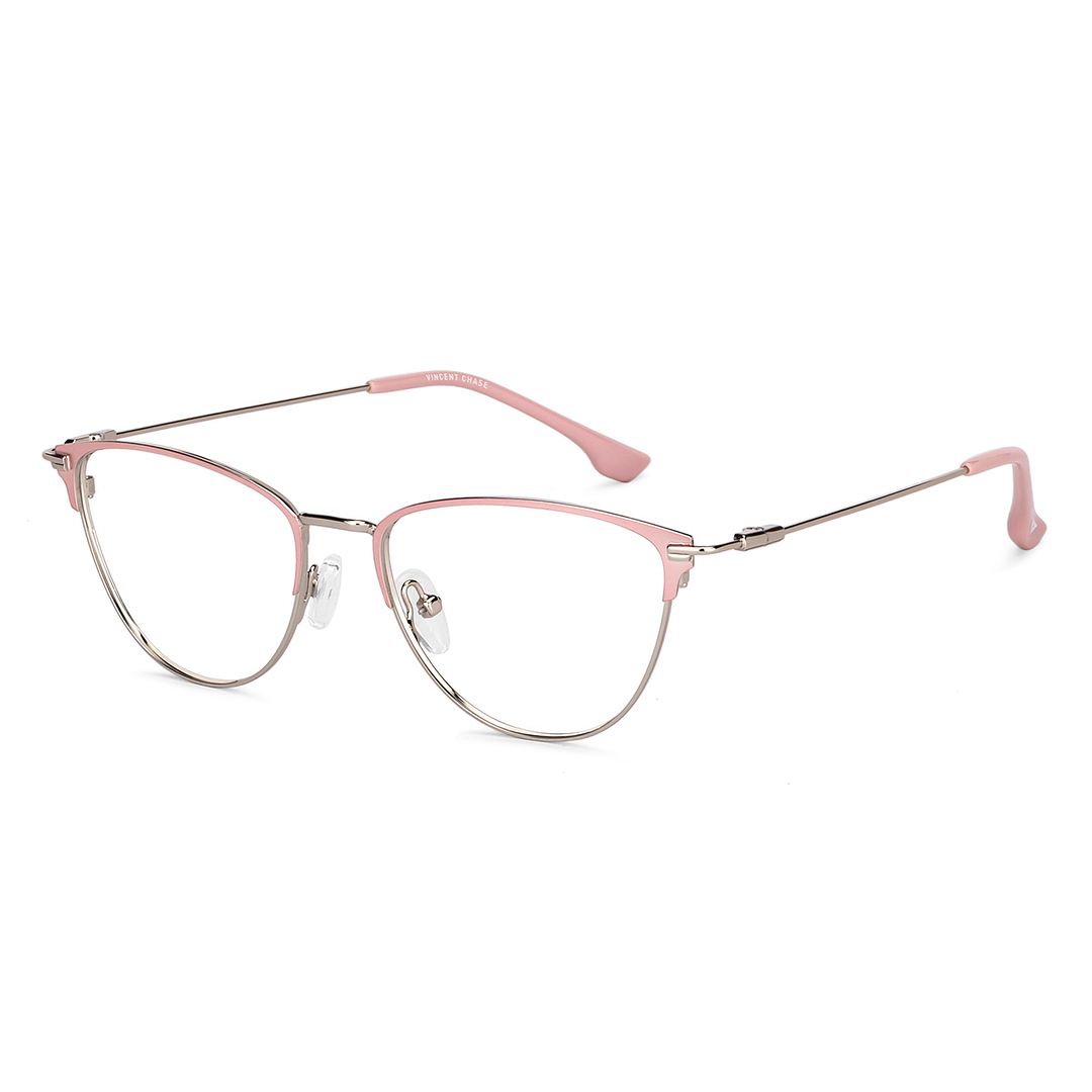 Vincent Chase Online Silver Full Rim Cat Eye right side