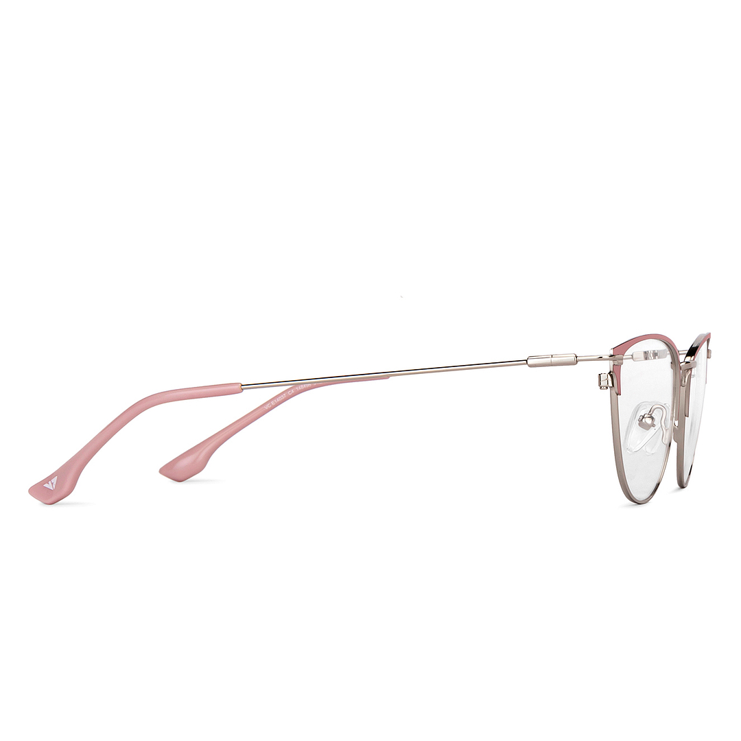 Vincent Chase Online Silver Full Rim Cat Eye left side