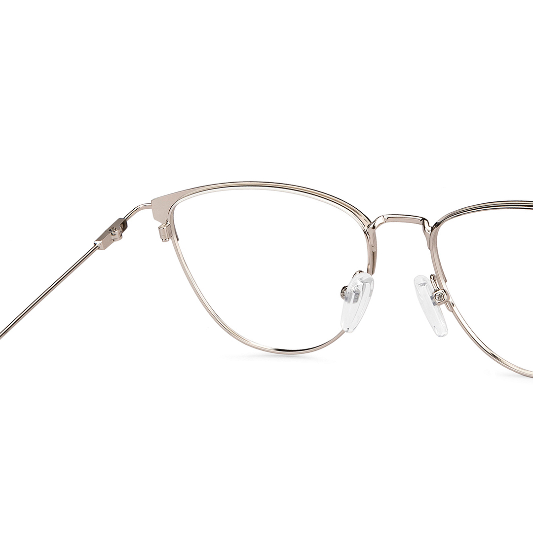 Vincent Chase Online Silver Full Rim Cat Eye right side