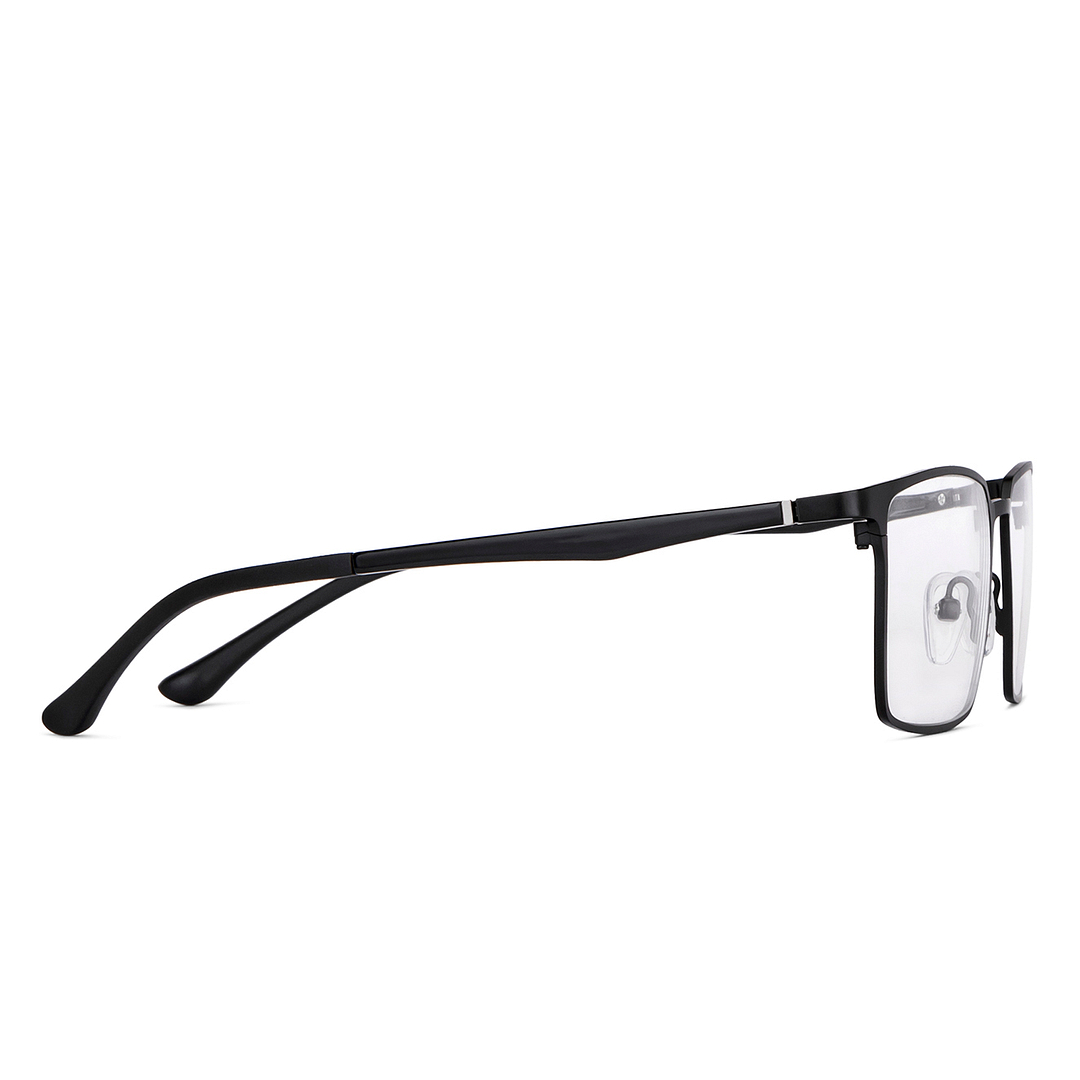 Vincent Chase Black Full Rim Rectangle left side