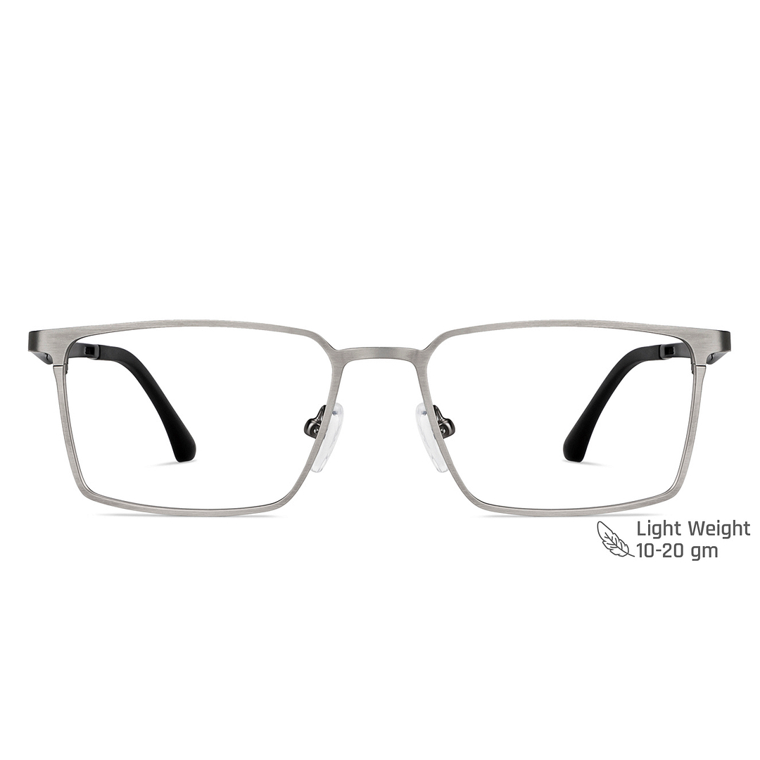 Vincent Chase Online Silver Full Rim Rectangle left side