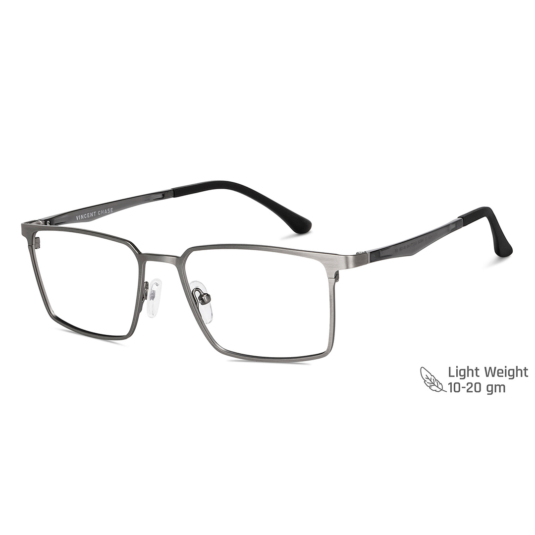 Vincent Chase Online Silver Full Rim Rectangle right side