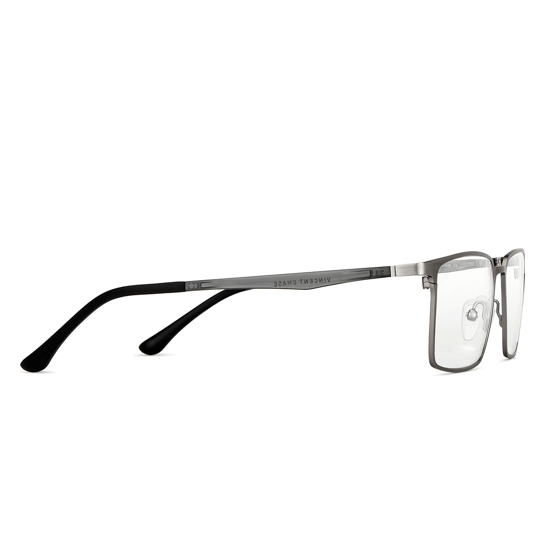 Vincent Chase Online Silver Full Rim Rectangle left side