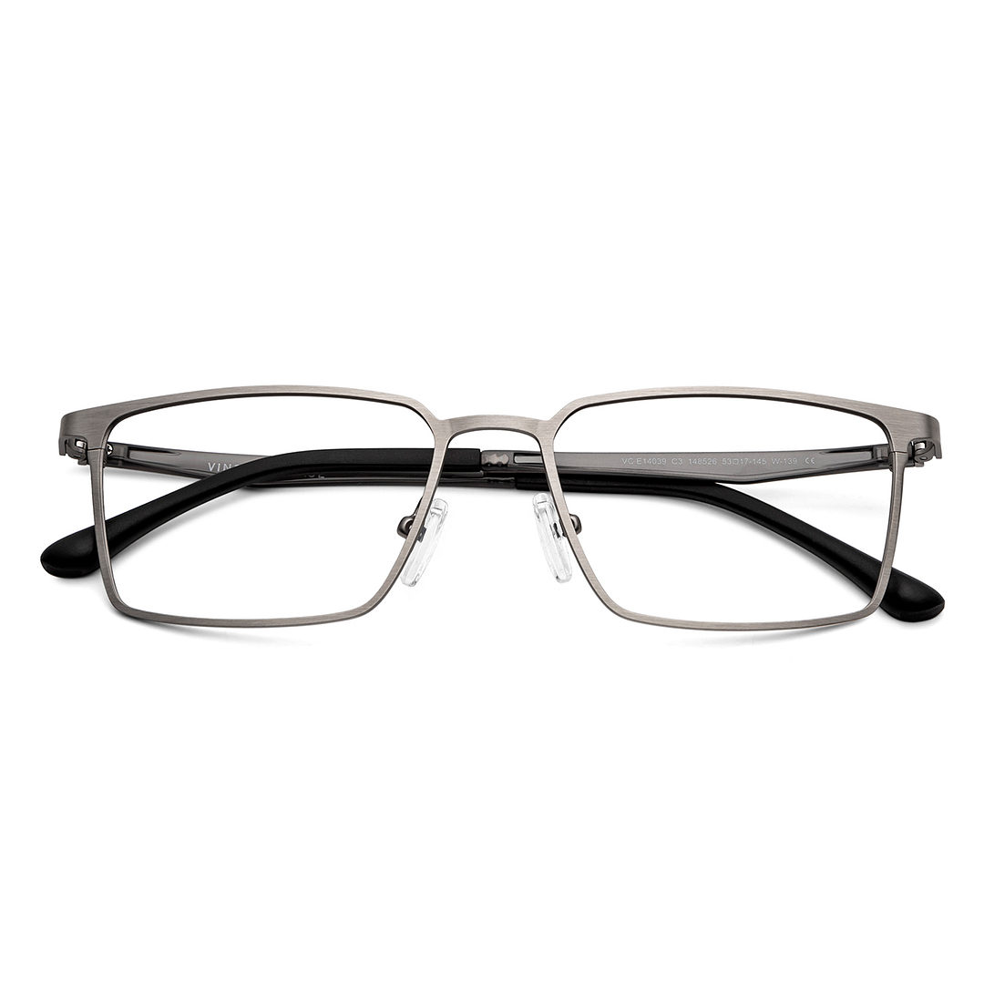 Vincent Chase Online Silver Full Rim Rectangle left side