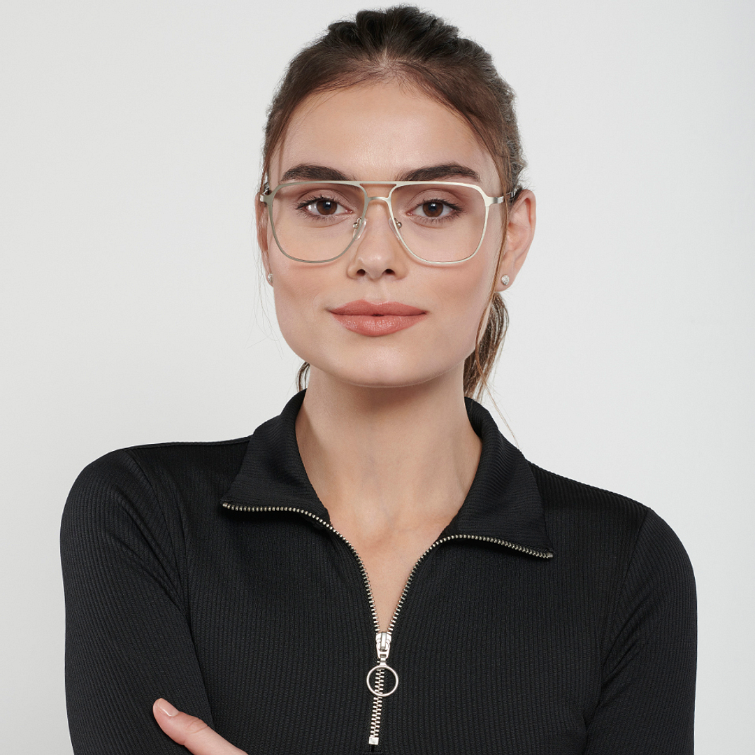 Vincent Chase Online Silver Full Rim Square left side