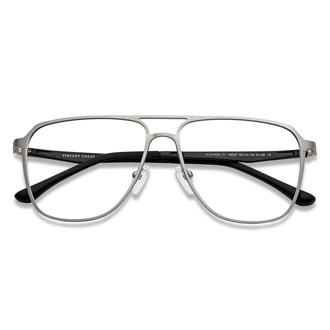 Vincent Chase Online Silver Full Rim Square left side