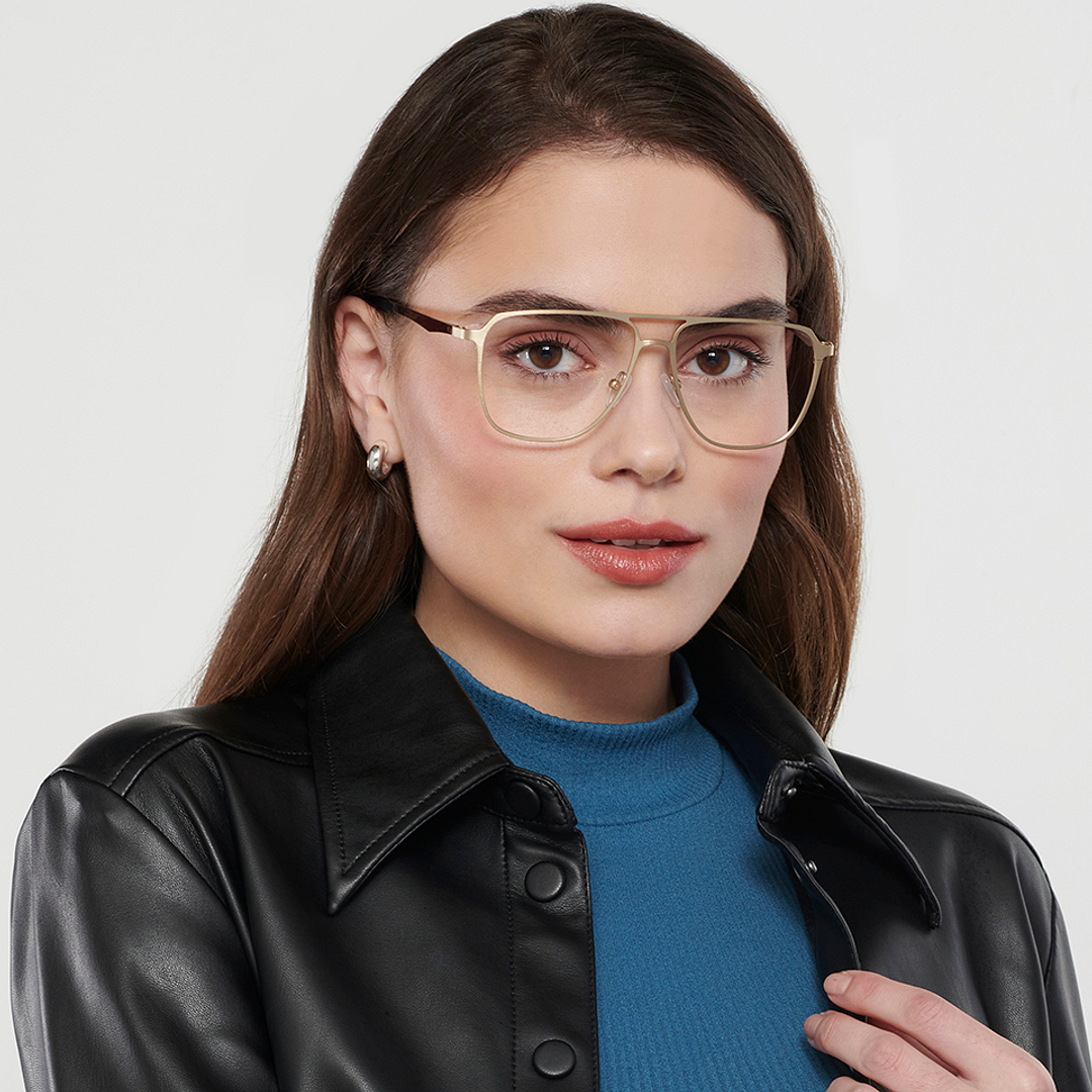 Vincent Chase Online Gold Full Rim Square left side