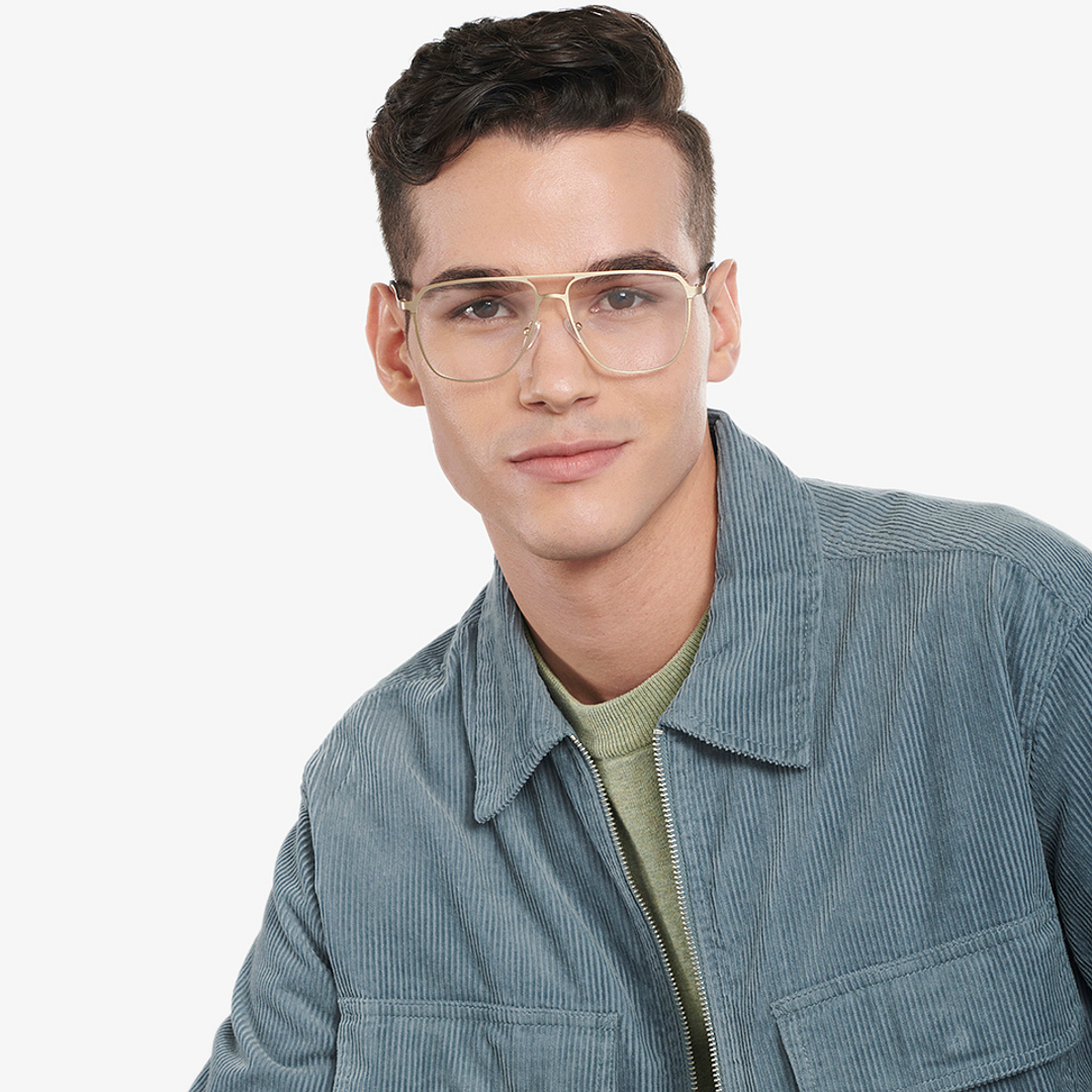 Vincent Chase Online Gold Full Rim Square left side