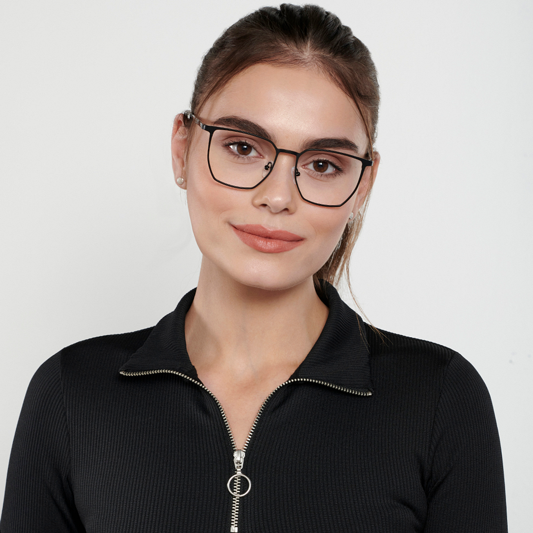 Vincent Chase Online Black Full Rim Geometric right side