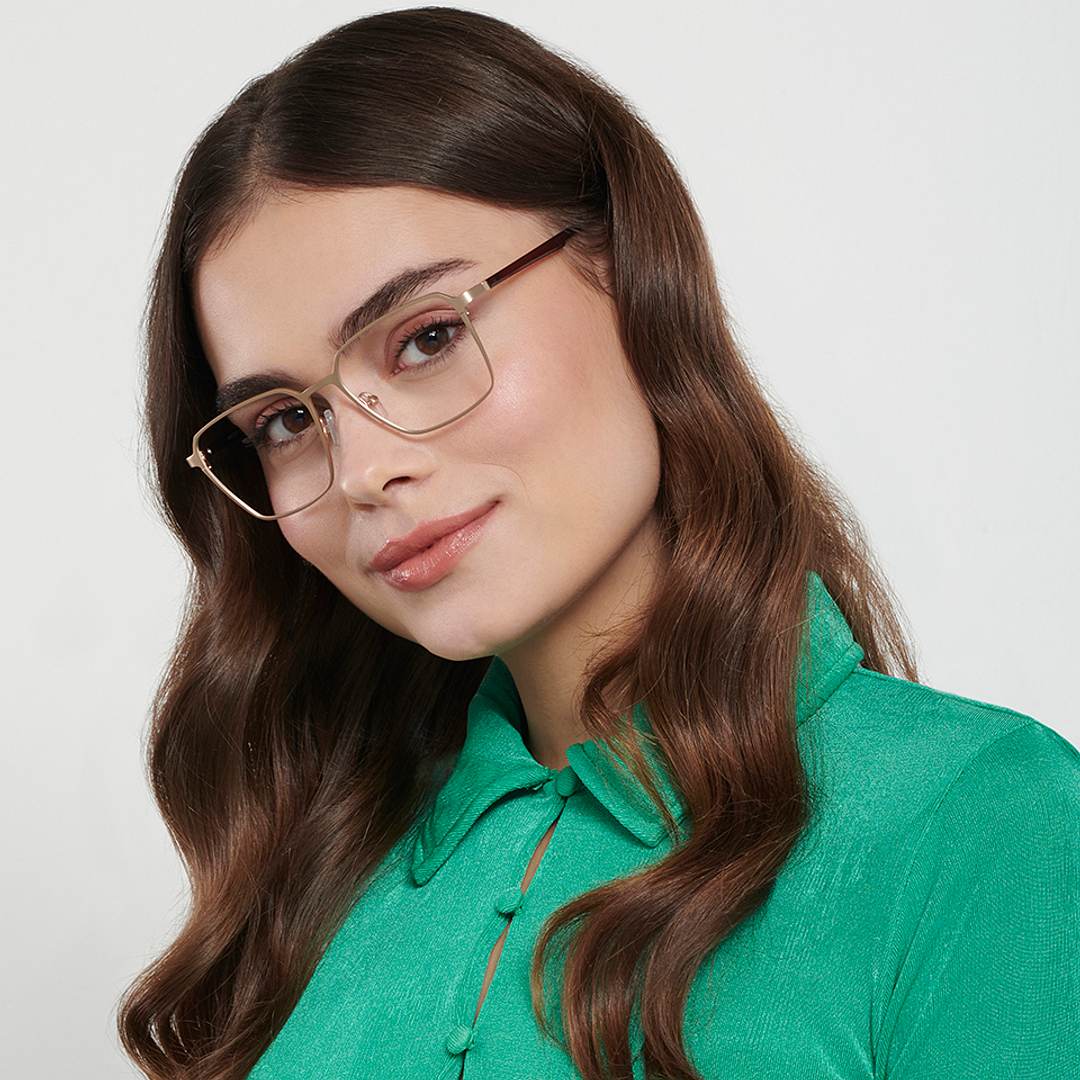 Vincent Chase Online Gold Full Rim Square right side