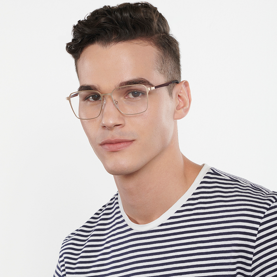 Vincent Chase Online Gold Full Rim Square left side