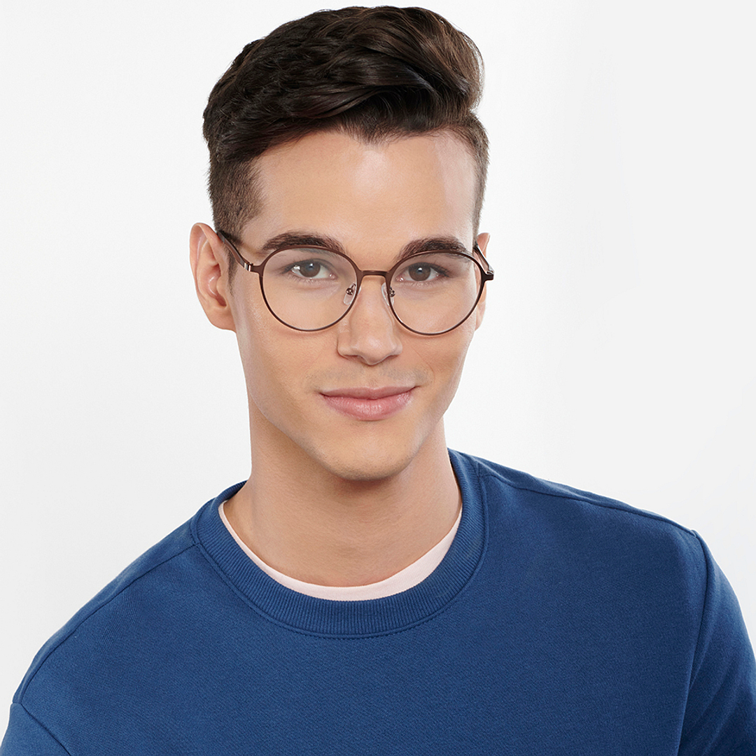 Vincent Chase Online Light Brown Full Rim Round right side