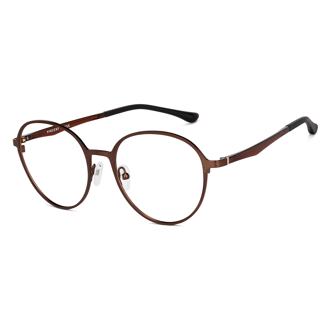 Vincent Chase Online Light Brown Full Rim Round right side