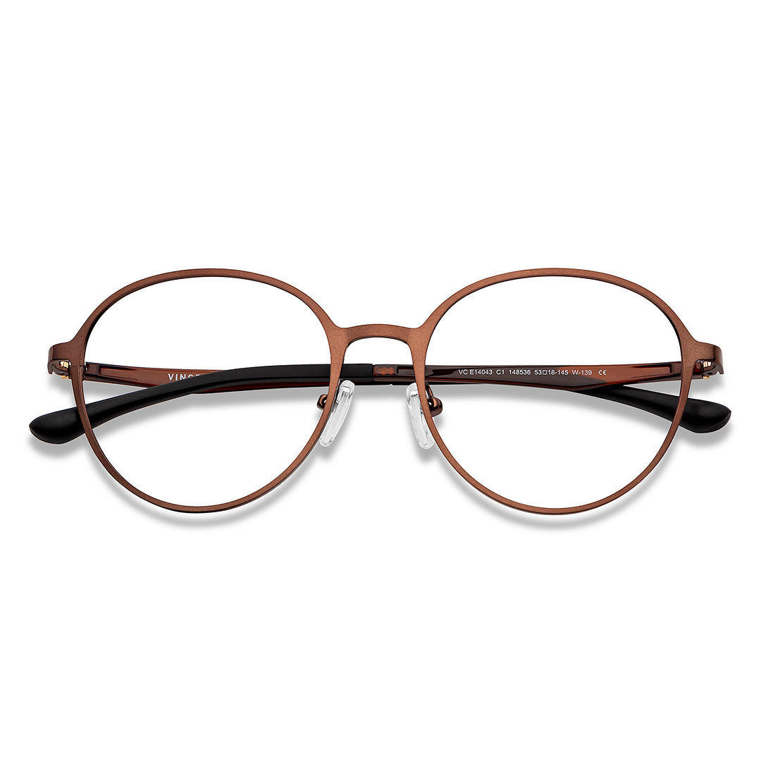 Vincent Chase Online Light Brown Full Rim Round left side
