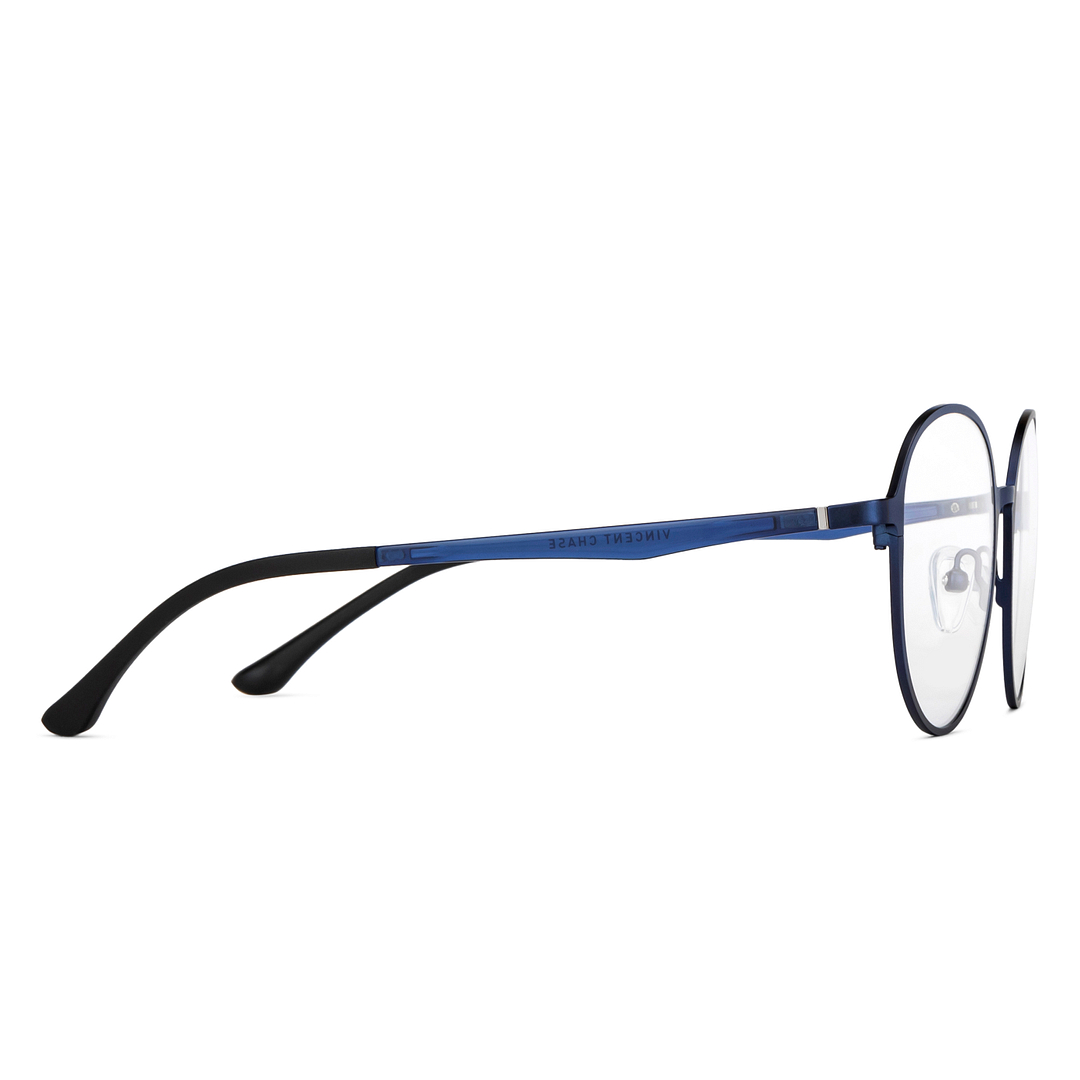 Vincent Chase Online Sky Blue Full Rim Round left side