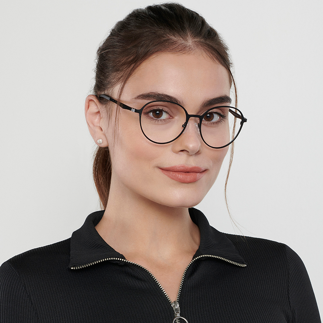 Vincent Chase Online Black Full Rim Round right side